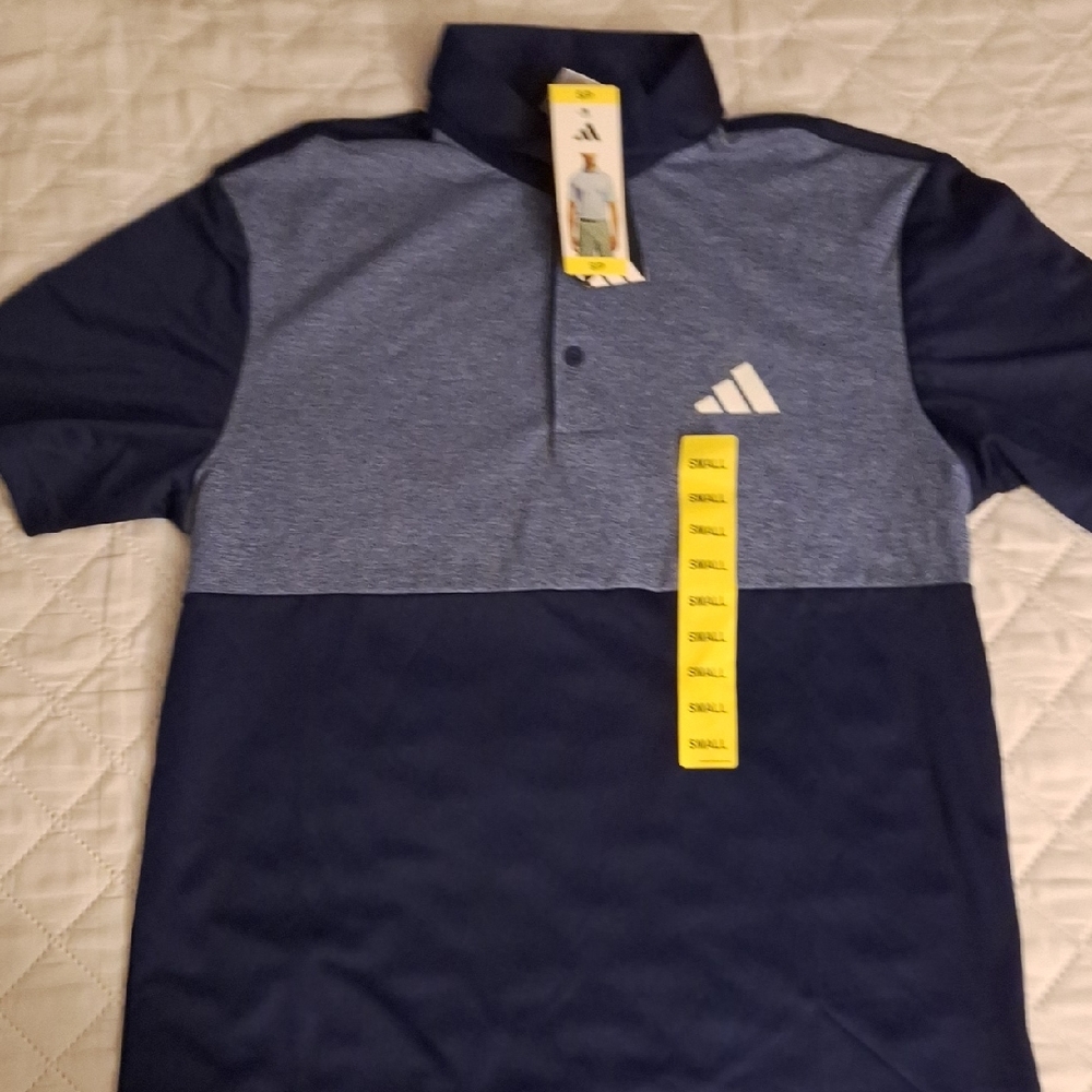 Adidas Kids Two-Tone Blue Polo Shirt